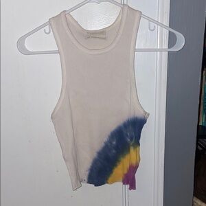 Urban Outfitters Ribbed Tie-Dye Tank Top